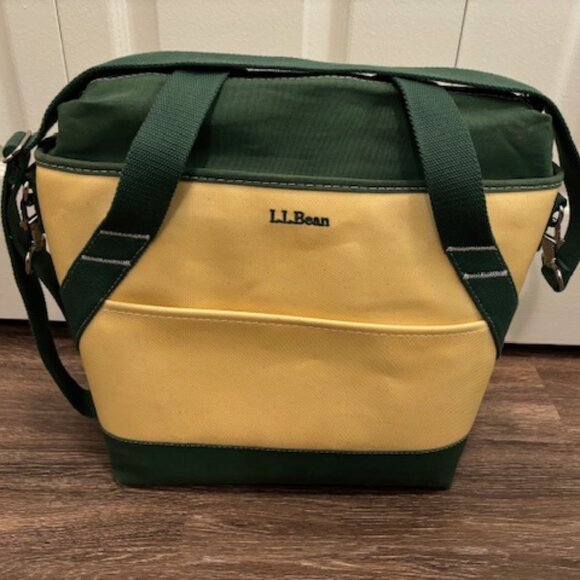 L.L. Bean Handbags - LL Bean Large Insulated Waxed Canvas Nor'easter Tote